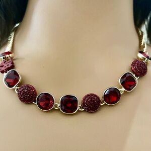 Karl Lagerfeld Red Crystals 20-inch Necklace
